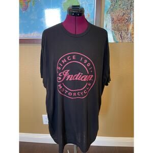 Indian Motorcycle Men’s Black Circle Logo T-Shirt 2XL
